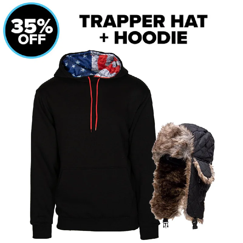 Women's Party Outfit Hoodie + Trapper Hat