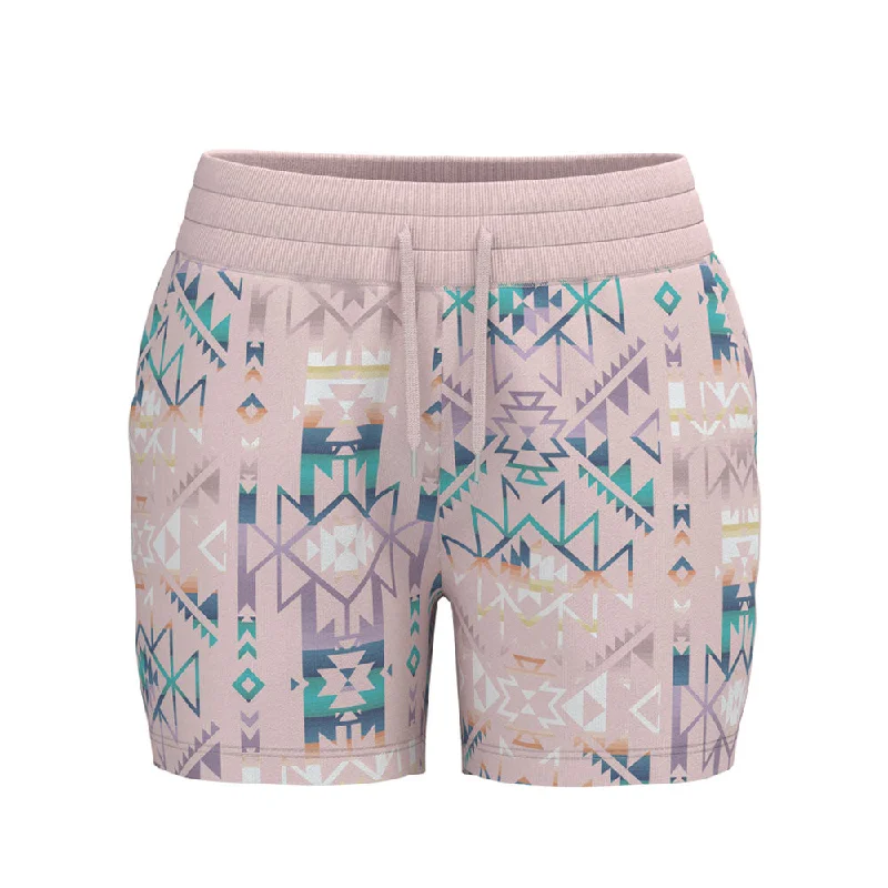 Women's Workout Garments "Oasis" Shorts Pink/ Aztec Pattern