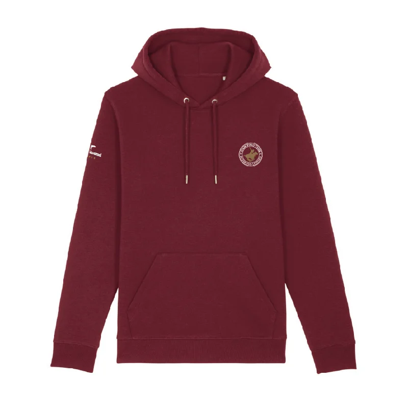 Women's Trendy Casual Clothes Ham Polo Burgundy Hoodie