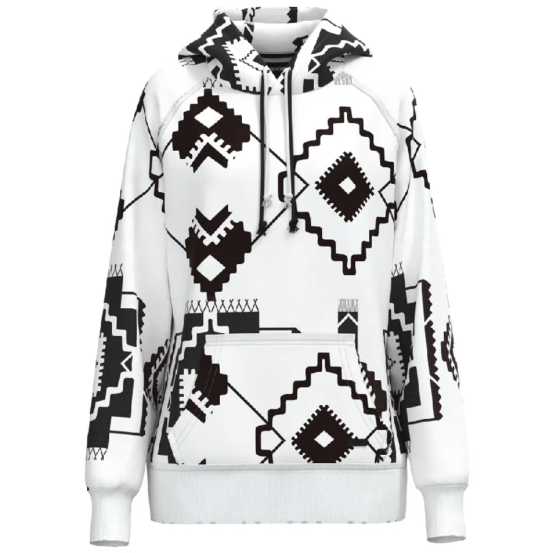 Timeless Women's Garments "Chaparral"  White/Black Aztec Hoody