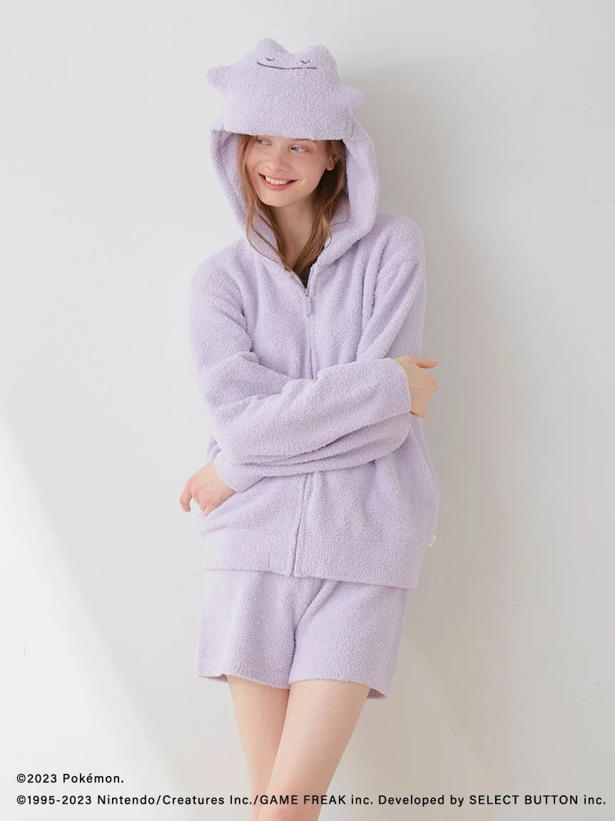 Women's Professional Attire [Pokémon Sleep] Baby Moco Ditto Parka & Shorts Set