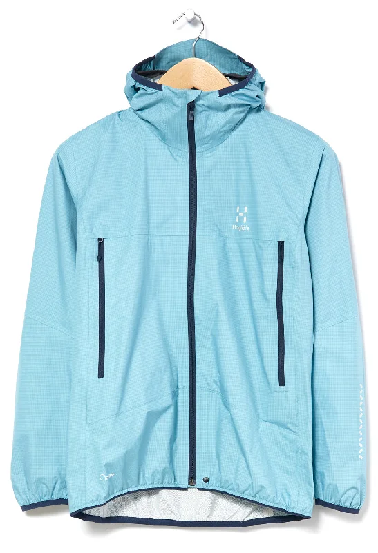 Women's Casual Clothing For Lounging Haglöfs Women's L.I.M PROOF Jacket - Frost Blue