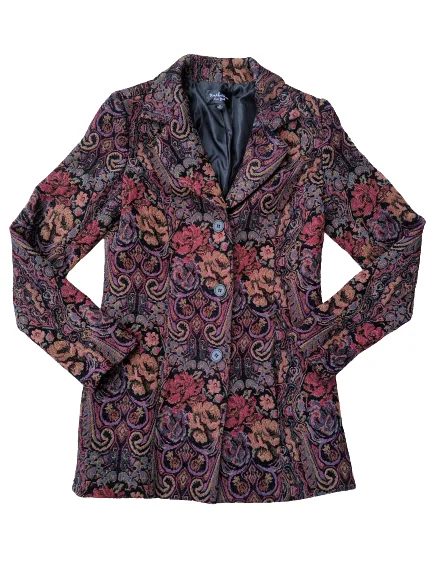 Affordable Women's Apparel [S] Tapestry Blazer Style Jacket