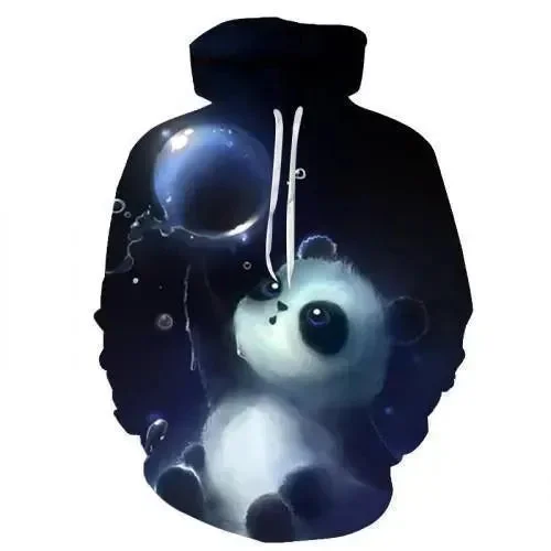 Women's Chic Outfit The Panda Print 3D Hoodie UNISEX